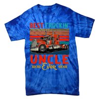 Vintage Retro Best Truckin Uncle Ever Tie-Dye T-Shirt