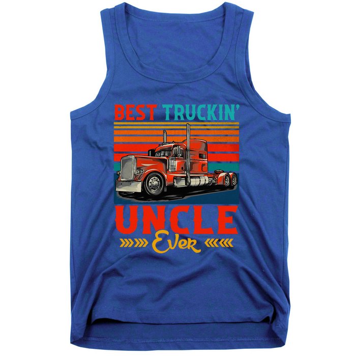 Vintage Retro Best Truckin Uncle Ever Tank Top