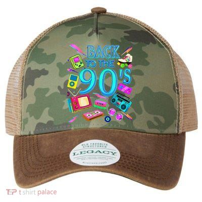 Vintage Retro Back To 90S Legacy Tie Dye Trucker Hat