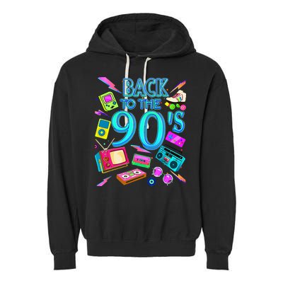 Vintage Retro Back To 90S Garment-Dyed Fleece Hoodie