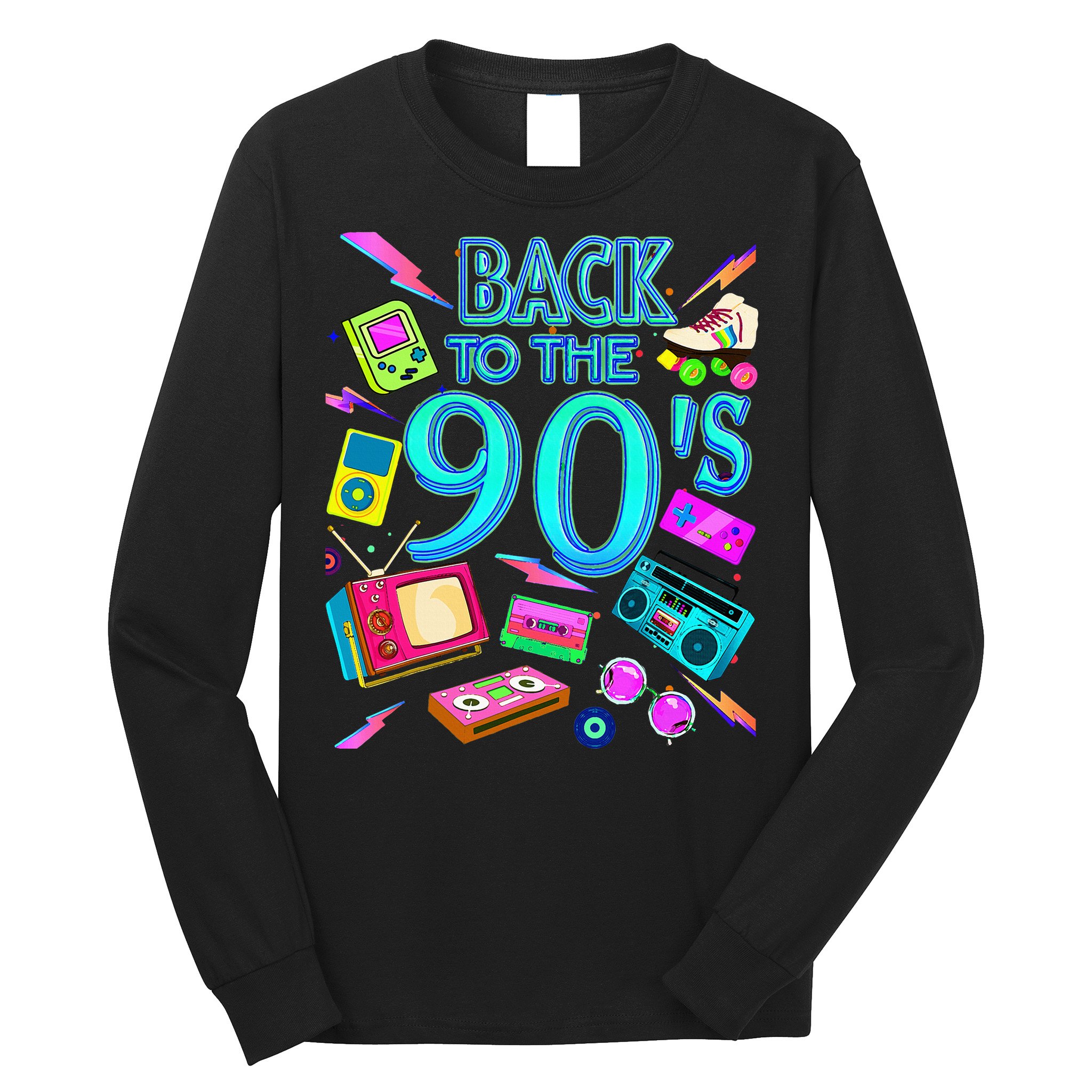 Vintage Retro Back To 90S Long Sleeve Shirt