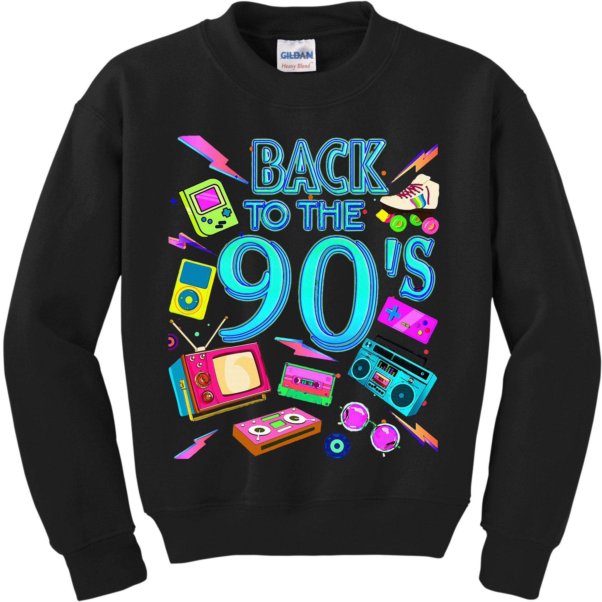Vintage Retro Back To 90S Kids Sweatshirt