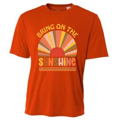 Vintage Retro Bring On The Sunshine Summer Beach Cool Gift Cooling Performance Crew T-Shirt