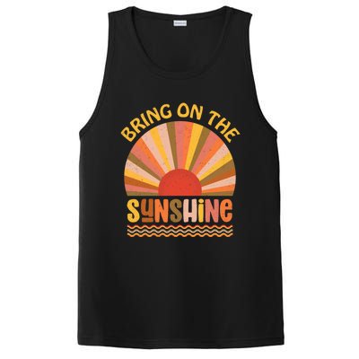 Vintage Retro Bring On The Sunshine Summer Beach Cool Gift PosiCharge Competitor Tank