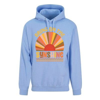 Vintage Retro Bring On The Sunshine Summer Beach Cool Gift Unisex Surf Hoodie