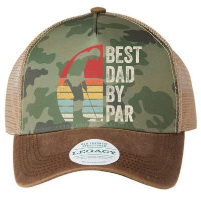 Vintage Retro Best Dad By Par Daddy FatherS Day Funny Gift Legacy Tie Dye Trucker Hat