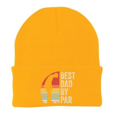 Vintage Retro Best Dad By Par Daddy FatherS Day Funny Gift Knit Cap Winter Beanie