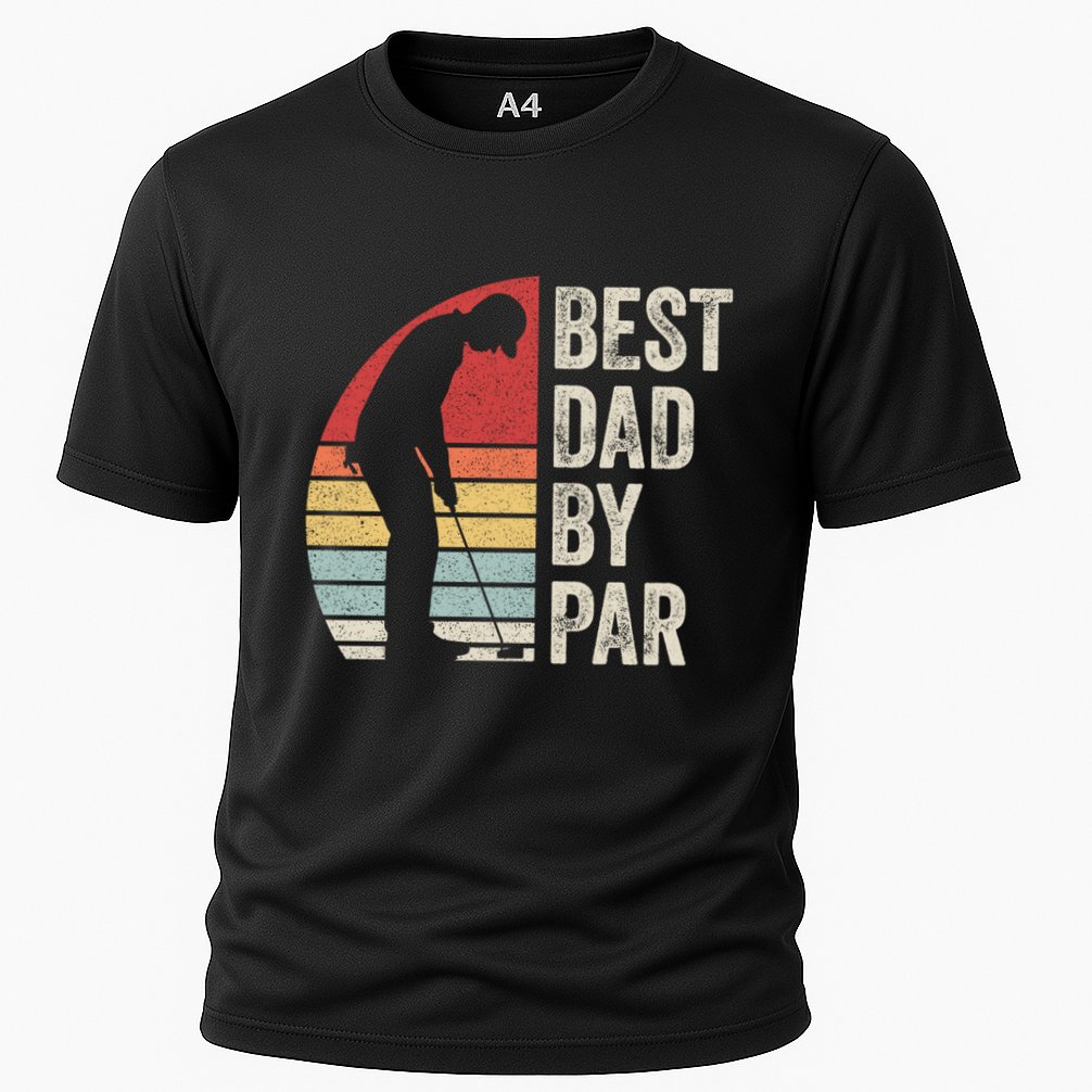 Vintage Retro Best Dad By Par Daddy FatherS Day Funny Gift Cooling Performance Crew T-Shirt