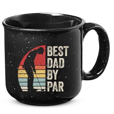 Vintage Retro Best Dad By Par Daddy FatherS Day Funny Gift 15oz Campfire Ceramic Mug