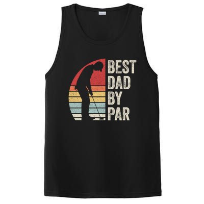 Vintage Retro Best Dad By Par Daddy FatherS Day Funny Gift PosiCharge Competitor Tank