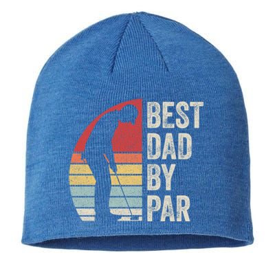 Vintage Retro Best Dad By Par Daddy FatherS Day Funny Gift Sustainable Beanie