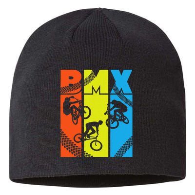 Vintage Retro Bmx Funny Bmx Rider Bicycle Motocross Sustainable Beanie