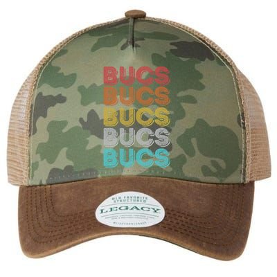 Vintage Retro Bucs Legacy Tie Dye Trucker Hat