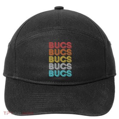 Vintage Retro Bucs 7-Panel Snapback Hat
