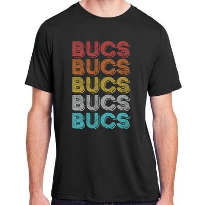 Vintage Retro Bucs Adult ChromaSoft Performance T-Shirt