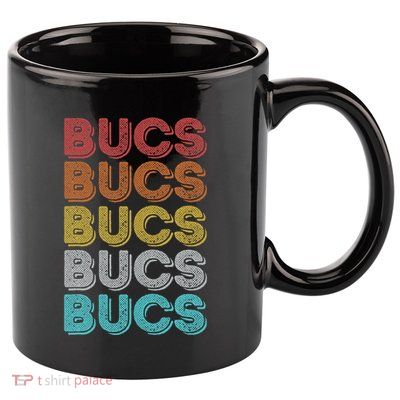 Vintage Retro Bucs 11oz C Handle Ceramic Mug