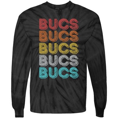 Vintage Retro Bucs Tie-Dye Long Sleeve Shirt