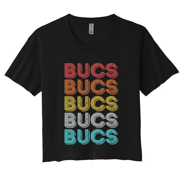 Vintage Retro Bucs Crop Top