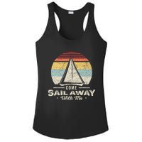 Vintage Retro Come Sail Away With Me Funny Sailing Ladies PosiCharge Competitor Racerback Tank