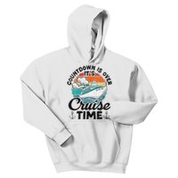 Vintage Retro Countdown Is Over Its Cruise Time Kids Hoodie