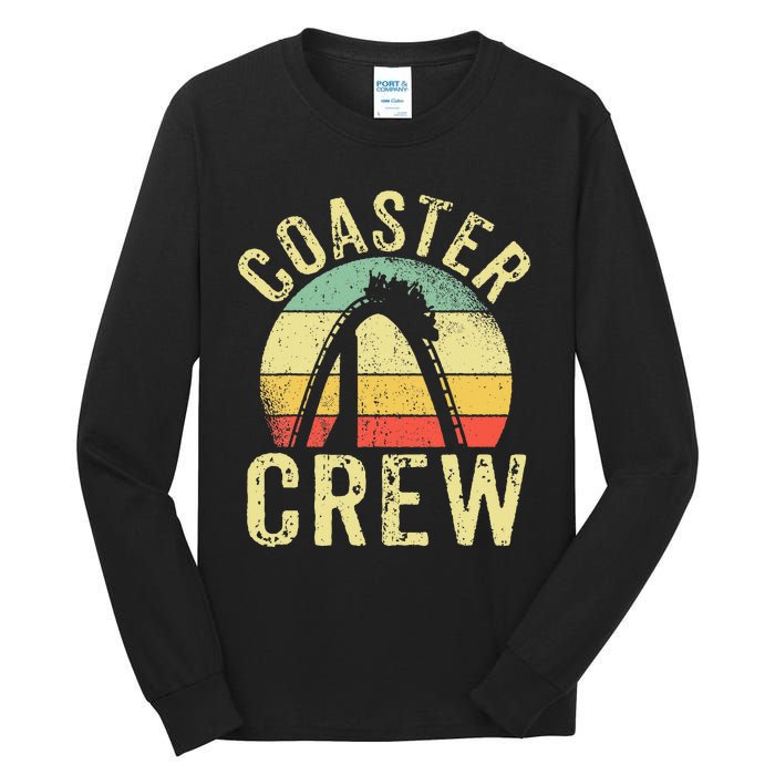 Vintage Rollercoaster Crew I Family Roller Coaster Tall Long Sleeve T-Shirt