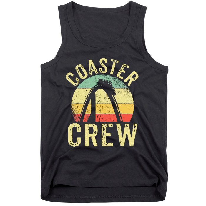 Vintage Rollercoaster Crew I Family Roller Coaster Tank Top