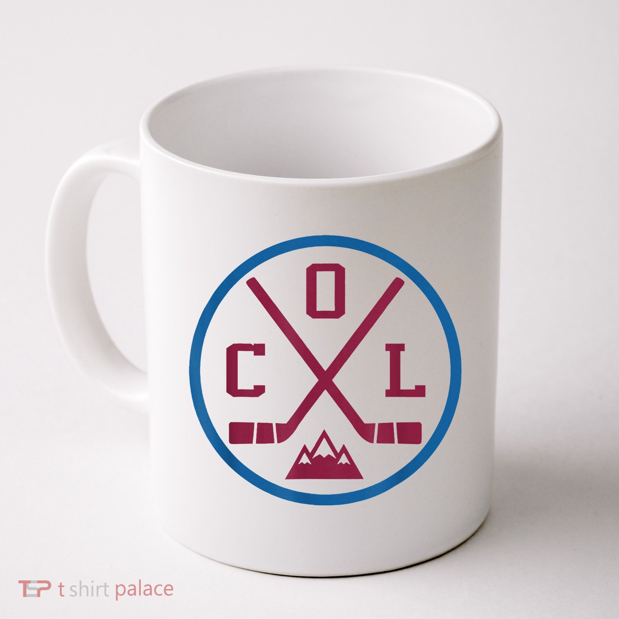 Vintage Retro Colorado Hockey Emblem Col Mug