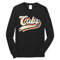 Vintage Retro Cubs Sports Name Gifts Long Sleeve Shirt