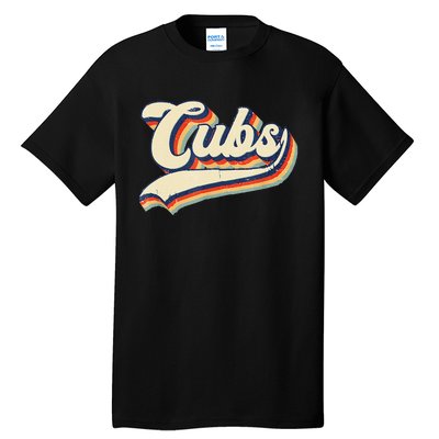 Vintage Retro Cubs Sports Name Gifts Tall T-Shirt