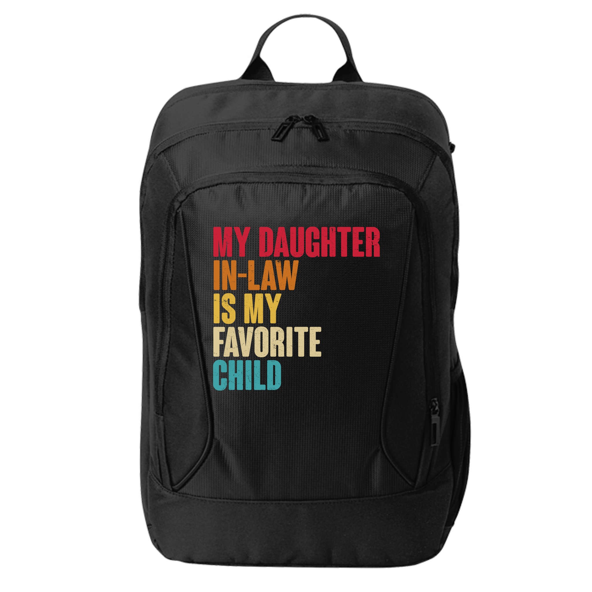 Vintage Retro Colors My Daughter In Law Is My Favorite Child City Backpack