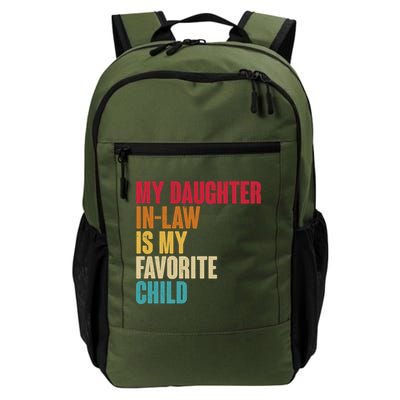 Vintage Retro Colors My Daughter In Law Is My Favorite Child Backpack