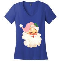 Vintage Retro Christmas Santa Claus Gift Gift Women's V-Neck T-Shirt