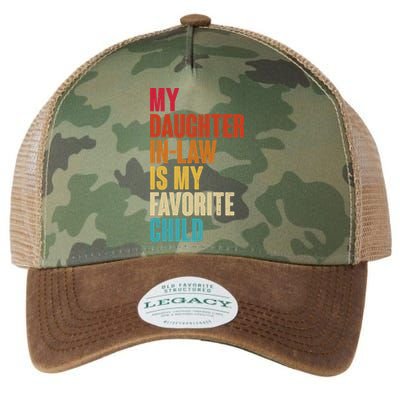 Vintage Retro Colors My Daughter In Law Is My Favorite Child Legacy Tie Dye Trucker Hat
