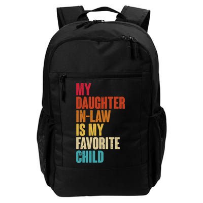 Vintage Retro Colors My Daughter In Law Is My Favorite Child Backpack