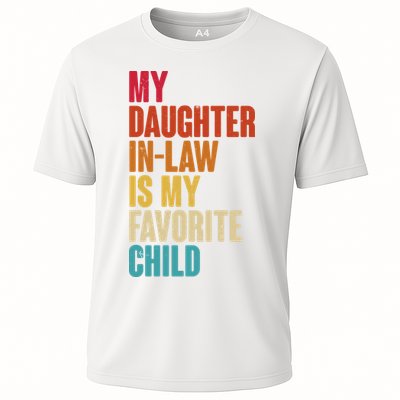 Vintage Retro Colors My Daughter In Law Is My Favorite Child Performance Shirt