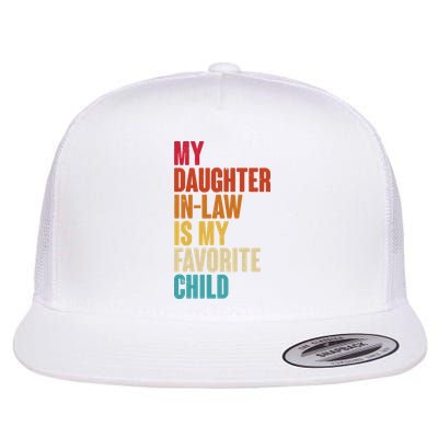 Vintage Retro Colors My Daughter In Law Is My Favorite Child Flatbill Hat