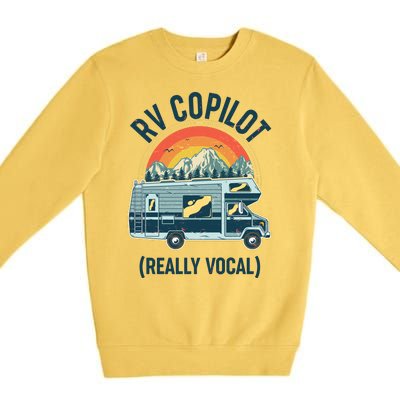 Vintage RV Copilot Really Vocal Premium Crewneck Sweatshirt