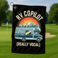 Vintage RV Copilot Really Vocal Golf Towel