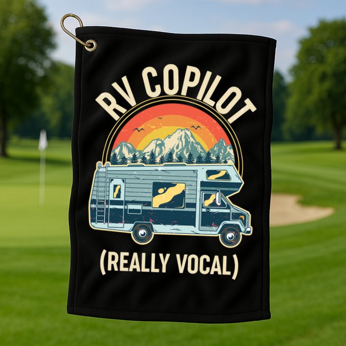 Vintage RV Copilot Really Vocal Golf Towel