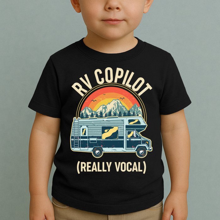 Vintage RV Copilot Really Vocal Toddler T-Shirt