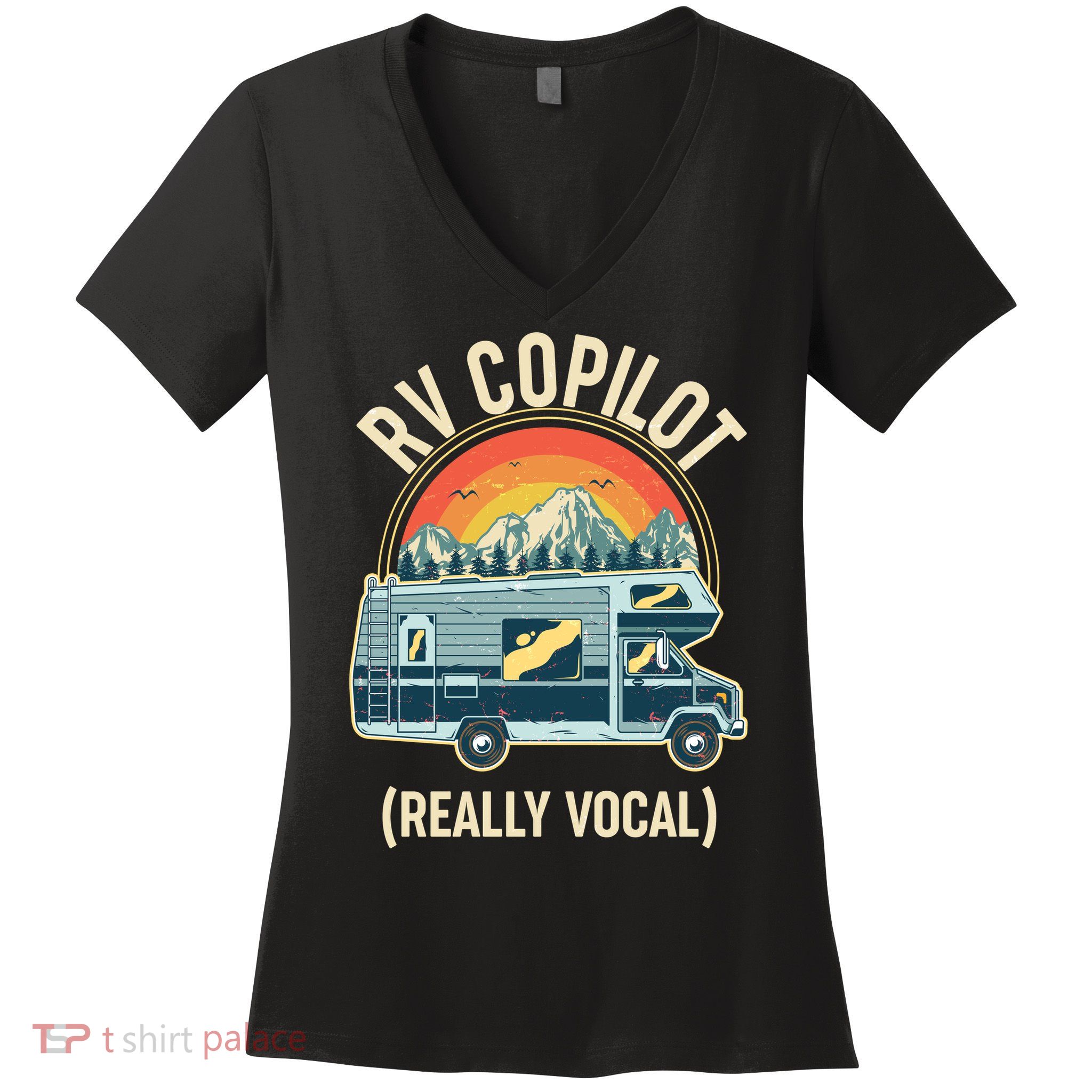Vintage RV Copilot Really Vocal Women's V-Neck T-Shirt