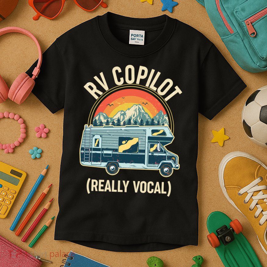 Vintage RV Copilot Really Vocal Kids T-Shirt