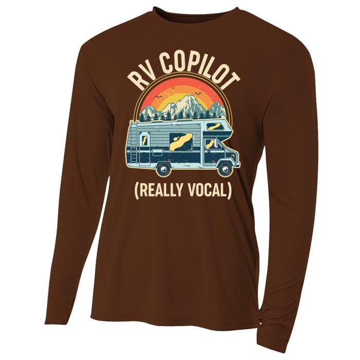 Vintage RV Copilot Really Vocal Cooling Performance Long Sleeve Crew