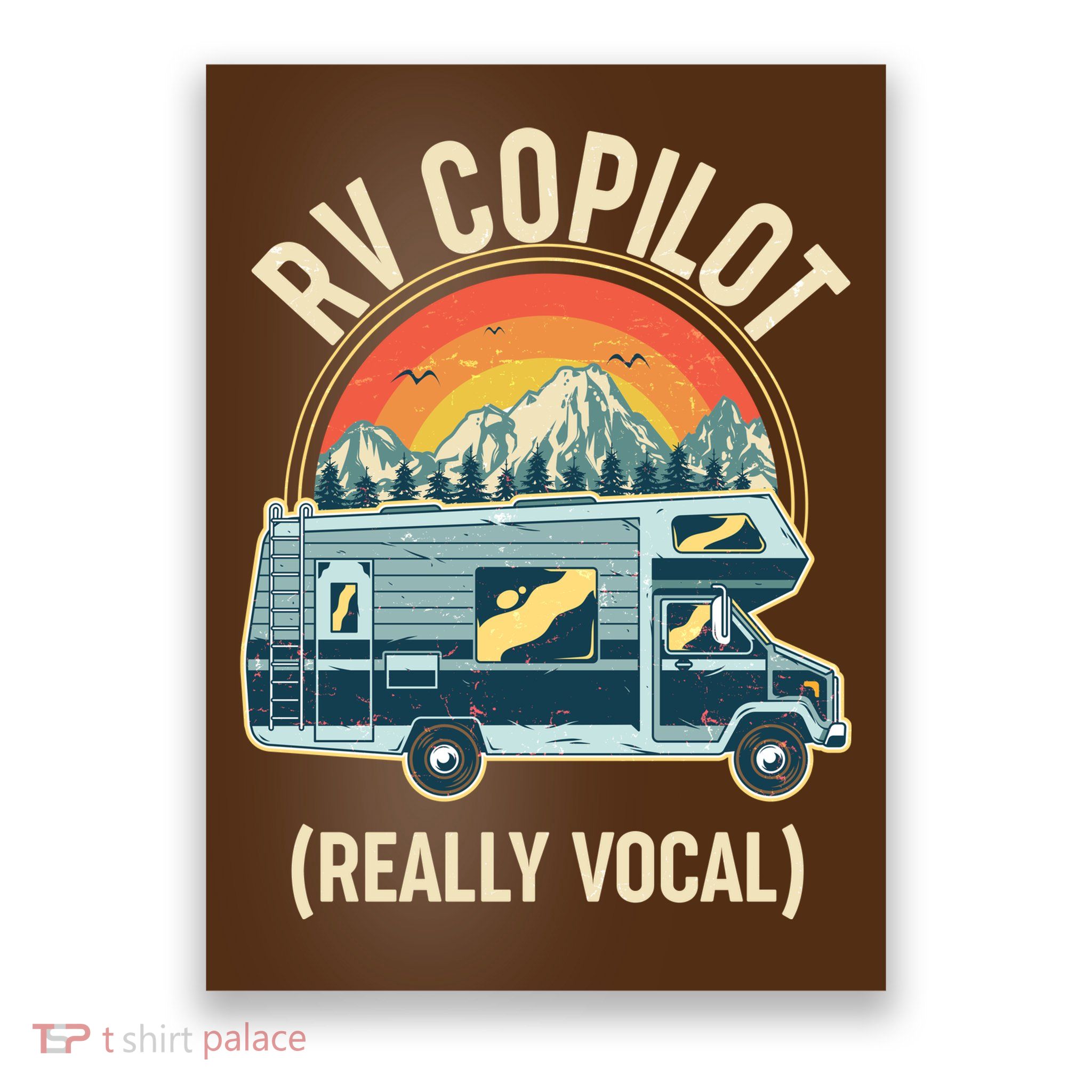 Vintage RV Copilot Really Vocal Poster