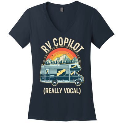 Vintage RV Copilot Really Vocal Women's V-Neck T-Shirt