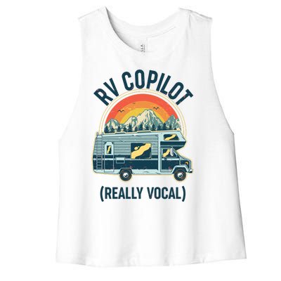 Vintage RV Copilot Really Vocal Women's Racerback Cropped Tank