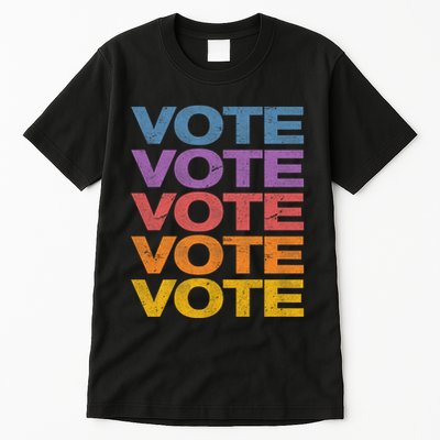 Vintage Retro Colors Vote Tall T-Shirt
