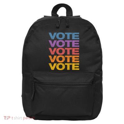 Vintage Retro Colors Vote 16 in Basic Backpack