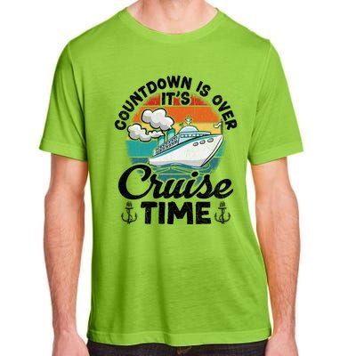 Vintage Retro Countdown Is Over Its Cruise Time Cool Gift Adult ChromaSoft Performance T-Shirt