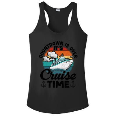 Vintage Retro Countdown Is Over Its Cruise Time Cool Gift Ladies PosiCharge Competitor Racerback Tank